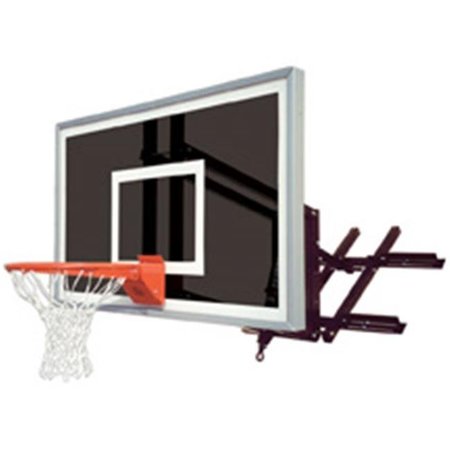 FIRST TEAM First Team RoofMaster EclipseSteel-Smoked Glass Roof Mounted Adjustable Basketball System; Black RoofMaster Eclipse-BK